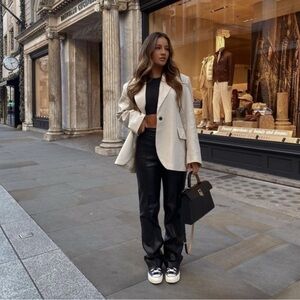 Zara Faux Leather Pants